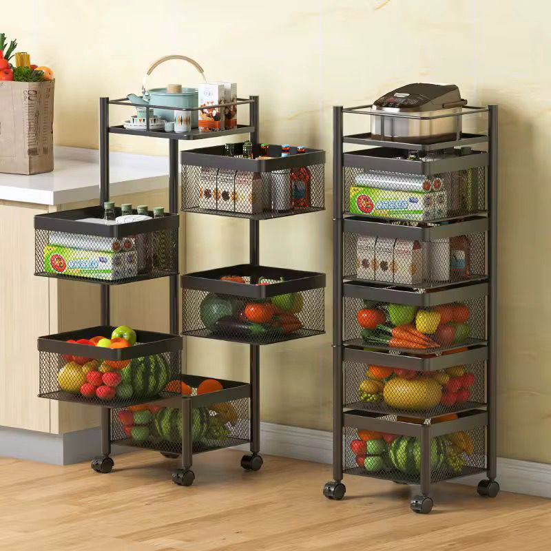 Étagère de Rangement Multifonction à Roulettes – Cuisine, Salon, Salle de Bain