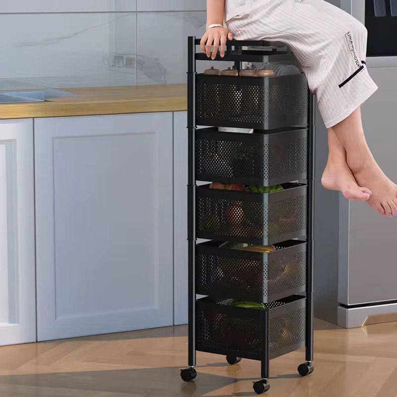 Étagère de Rangement Multifonction à Roulettes – Cuisine, Salon, Salle de Bain